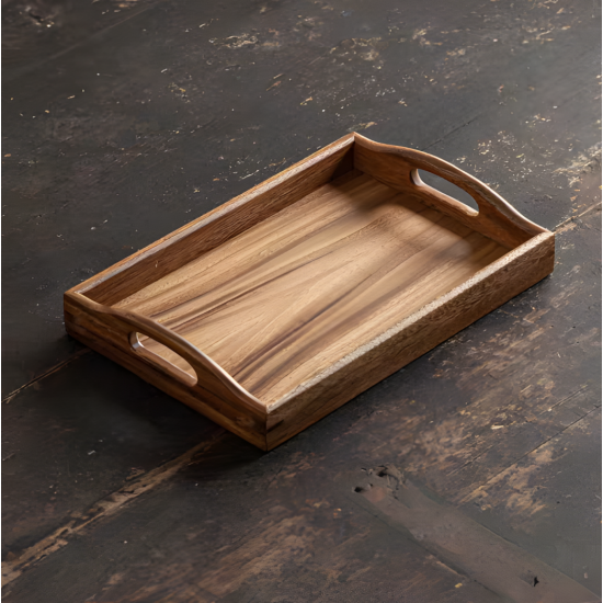 Wooden Tray Set 3 Pcs